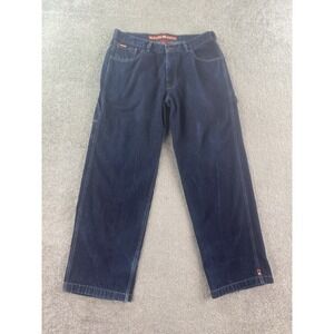 Ecko Jeans Men 36x32 Blue Denim Designer Carpenter Skater Baggy Straight Y2k